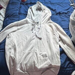 Gray Zip-Up Hoodie
